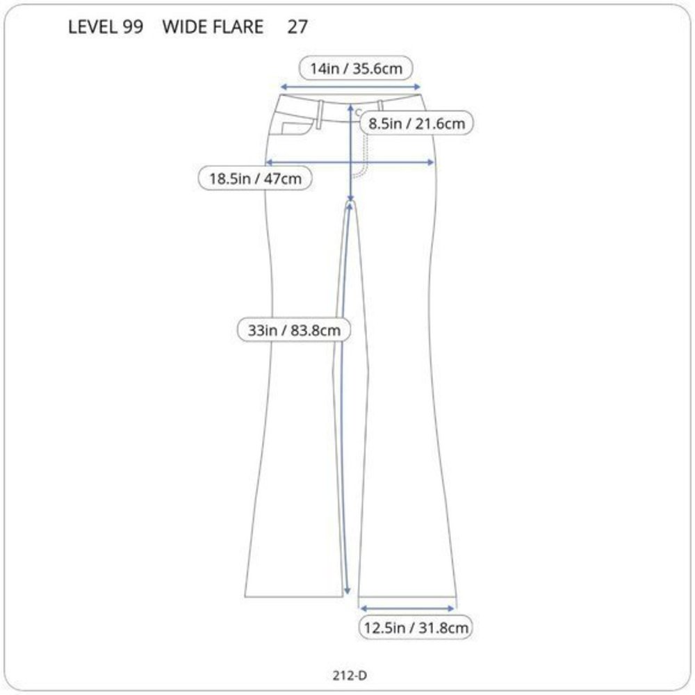 Level 99 Wide‎ Leg Jeans Dark 27 X 33 - Picture 3 of 10